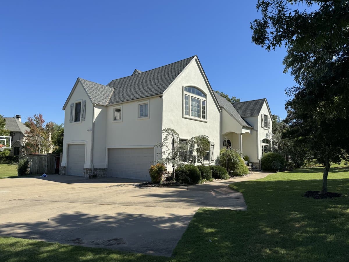 Stucco home exterior
